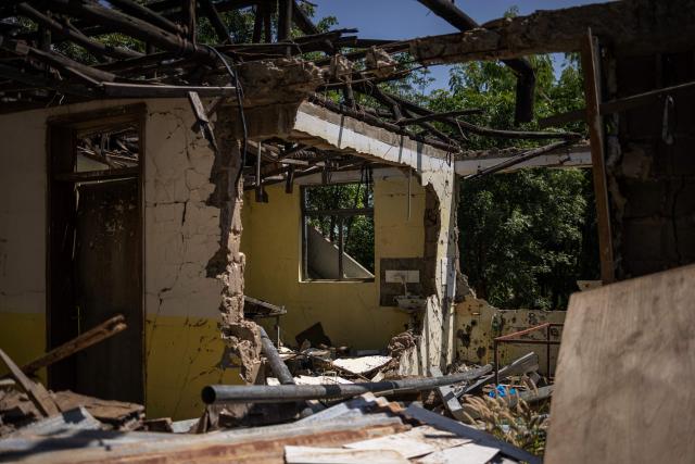 (FILES) A general view of the debris of a ward of the Shiraro Health Centre in Shiraro on October 12, 2024, that collapsed because of artillery shelling. Clashes between federal and Tigrayan forces have erupted in Ethiopia's northern Tigray region, prompting the suspension of flights, security and diplomatic sources told AFP on January 29, 2026.
Hostilities broke out in Tsemlet, western Tigray, an area claimed by forces from the neighbouring Amhara region, the sources told AFP on condition of anonymity. (Photo by Michele Spatari / AFP)