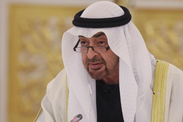 UAE President Sheikh Mohamed bin Zayed al-Nahyan attends a meeting with Russian President at the Kremlin in Moscow on January 29, 2026. (Photo by MAXIM SHIPENKOV / POOL / AFP)