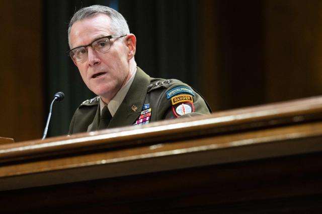 US Army Lt. Gen. Joshua M. Rudd testifies during a Senate Intelligence Committee hearing on his nomination to be director of the National Security Agency (NSA), on Capitol Hill in Washington, DC, January 29, 2026. (Photo by SAUL LOEB / AFP)