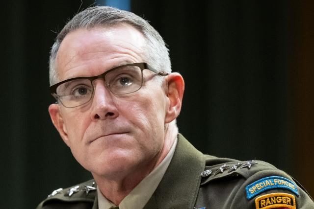 US Army Lt. Gen. Joshua M. Rudd testifies during a Senate Intelligence Committee hearing on his nomination to be director of the National Security Agency (NSA), on Capitol Hill in Washington, DC, January 29, 2026. (Photo by SAUL LOEB / AFP)