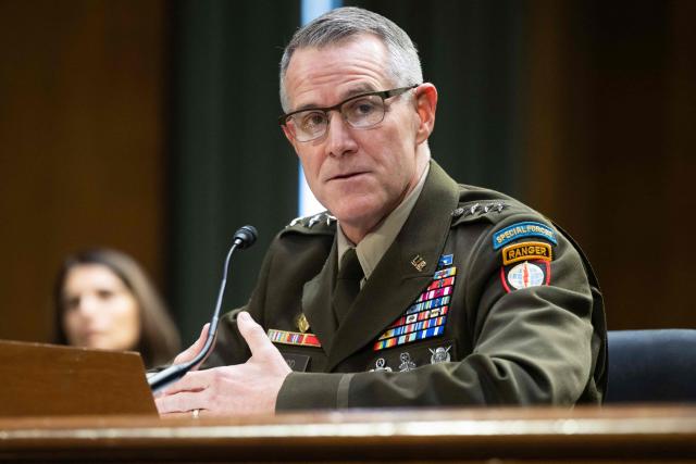 US Army Lt. Gen. Joshua M. Rudd testifies during a Senate Intelligence Committee hearing on his nomination to be director of the National Security Agency (NSA), on Capitol Hill in Washington, DC, January 29, 2026. (Photo by SAUL LOEB / AFP)