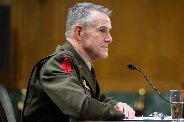 US Army Lt. Gen. Joshua M. Rudd testifies during a Senate Intelligence Committee hearing on his nomination to be director of the National Security Agency (NSA), on Capitol Hill in Washington, DC, January 29, 2026. (Photo by SAUL LOEB / AFP)