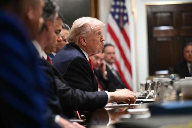 US President Donald Trump speaks during a cabinet meeting in the Cabinet Room of the White House in Washington, DC, on January 29, 2026. (Photo by Brendan SMIALOWSKI / AFP)