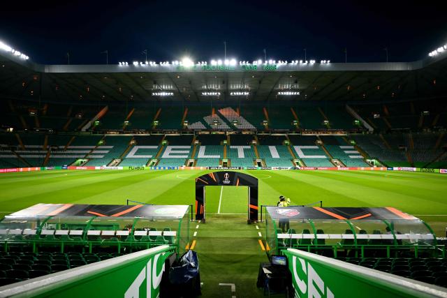 A general view inside the stadium before the UEFA Europa League league-stage football match between Celtic and FC Utrecht at Celtic Park in Glasgow on January 29, 2026. (Photo by ANDY BUCHANAN / AFP)