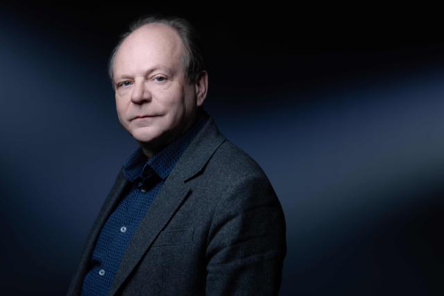 French historian Patrick Boucheron poses during a photo session in Paris on January 28, 2026. (Photo by Joel Saget / AFP)