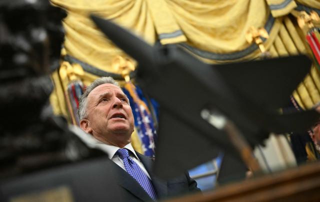 US Special Envoy to the Middle East Steve Witkoff speaks after US President Donald Trump signs the “Great American Recovery Initiative” aimed at combating addiction and substance abuse in the Oval Office of the White House in Washington, DC, on January 29, 2026. (Photo by Brendan SMIALOWSKI / AFP)