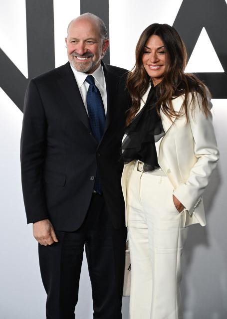 US Secretary of Commerce Howard Lutnick and his wife Allison Lutnick attend the world premiere of Amazon MGM Studios' "Melania" at the Kennedy Center in Washington, DC, on January 29, 2026. (Photo by Alex WROBLEWSKI / AFP)