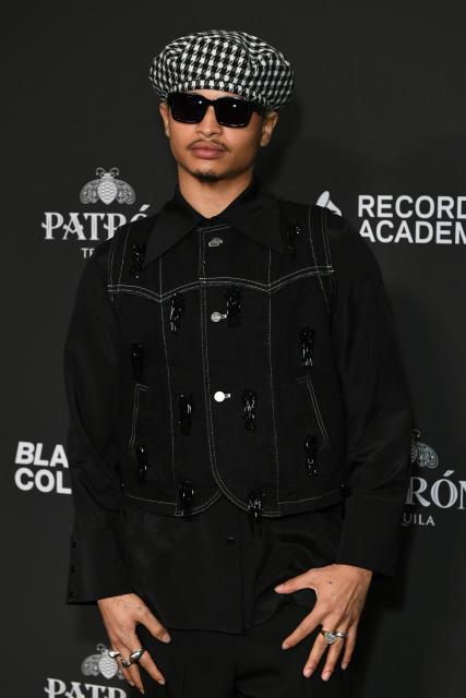 US singer-songwriter Destin Conrad attends the Recording Academy Honors Black Music Collective at the Fairmont Century Plaza in Los Angeles on January 29, 2026. (Photo by Unique Nicole / AFP)