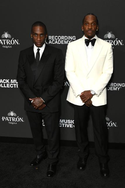 US rappers Malice (L) and Pusha T attend the Recording Academy Honors Black Music Collective at the Fairmont Century Plaza in Los Angeles on January 29, 2026. (Photo by Unique Nicole / AFP)