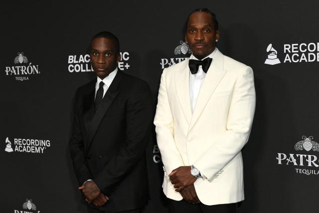 US rappers Malice (L) and Pusha T attend the Recording Academy Honors Black Music Collective at the Fairmont Century Plaza in Los Angeles on January 29, 2026. (Photo by Unique Nicole / AFP)