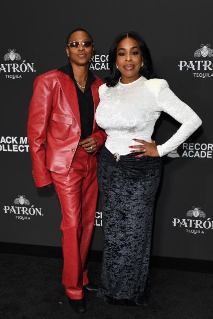 US singer and actress Jessica Betts and US actress Niecy Nash-Betts attend the Recording Academy Honors Black Music Collective at the Fairmont Century Plaza in Los Angeles on January 29, 2026. (Photo by Unique Nicole / AFP)
