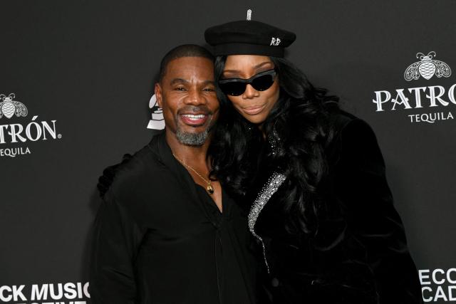 US singers Kirk Franklin and Brandy attend the Recording Academy Honors Black Music Collective at the Fairmont Century Plaza in Los Angeles on January 29, 2026. (Photo by Unique Nicole / AFP)
