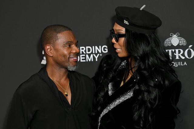 US singers Kirk Franklin and Brandy attend the Recording Academy Honors Black Music Collective at the Fairmont Century Plaza in Los Angeles on January 29, 2026. (Photo by Unique Nicole / AFP)