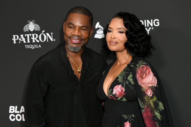 US gospel singers Kirk Franklin and wife Tami Franklin attend the Recording Academy Honors Black Music Collective at the Fairmont Century Plaza in Los Angeles on January 29, 2026. (Photo by Unique Nicole / AFP)