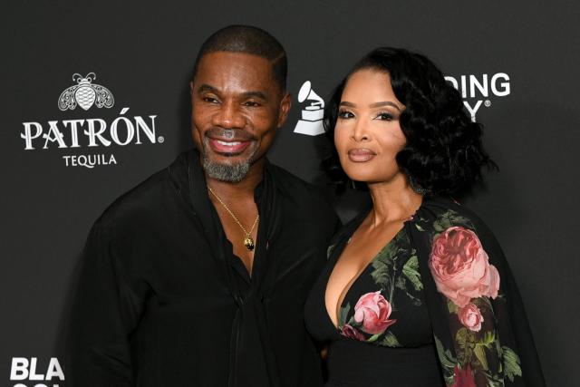 US gospel singers Kirk Franklin and wife Tami Franklin attend the Recording Academy Honors Black Music Collective at the Fairmont Century Plaza in Los Angeles on January 29, 2026. (Photo by Unique Nicole / AFP)