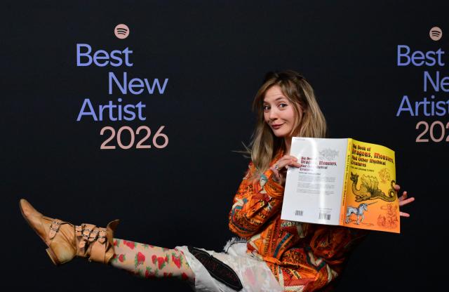 US musician Dora Jar attends Spotify's 2026 Best New Artist Party in West Hollywood, California on January 29, 2026. (Photo by Frederic J. BROWN / AFP)