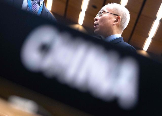 China’s Permanent Representative to the IAEA Ambassador Li Song attends the International Atomic Energy Agency (IAEA) Board of Governors' meeting at the agency's headquarters in Vienna, Austria on January 30, 2026. (Photo by Joe Klamar / AFP)