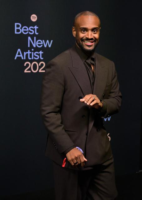 Spotify's Global Head of Music Partnerships & Audience Joe Hadley attends Spotify's 2026 Best New Artist Party in West Hollywood, California on January 29, 2026. (Photo by Frederic J. BROWN / AFP)