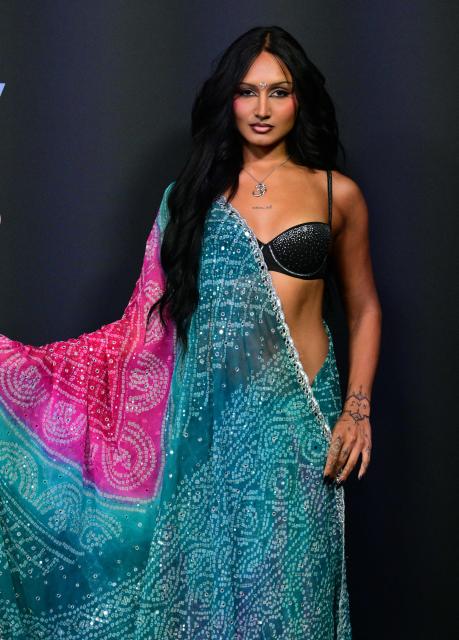 US singer-songwriter Rhea Raj attends Spotify's 2026 Best New Artist Party in West Hollywood, California on January 29, 2026. (Photo by Frederic J. BROWN / AFP)