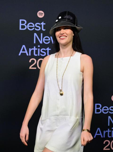 British singer-songwriter Sienna Spiro attends Spotify's 2026 Best New Artist Party in West Hollywood, California on January 29, 2026. (Photo by Frederic J. BROWN / AFP)