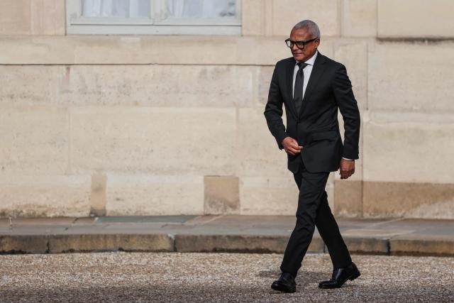 Cape Verde's President Jose Maria Neves arrives for a meeting with France's President Emmanuel Macron at the Elysee Palace in Paris on January 30, 2026. (Photo by Ludovic MARIN / AFP)