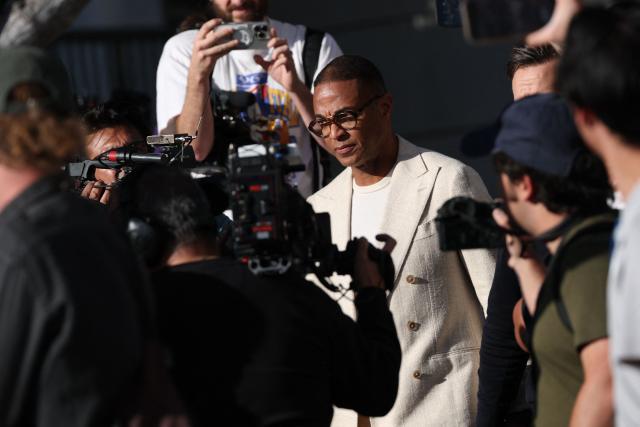 US Journalist Don Lemon speaks to the media after a hearing at the Edward R. Roybal Federal Courthouse in Los Angeles on January 30, 2026. The Trump administration charged Lemon with civil rights crimes over coverage of immigration protests in Minneapolis, as the US president branded a nurse shot dead by federal agents in the city an "agitator."
The arrest of former CNN anchor came as President Donald Trump walked back his conciliatory tone following public outrage over the killings of Alex Pretti and another American citizen in the Minnesota city. (Photo by Patrick T. Fallon / AFP)
