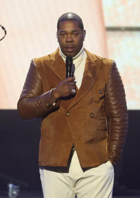 US rapper Busta Rhymes speaks on stage during Musicares Person of the Year 2026 at the LA Convention Center in Los Angeles on January 30, 2026. (Photo by Michael Tran / AFP)