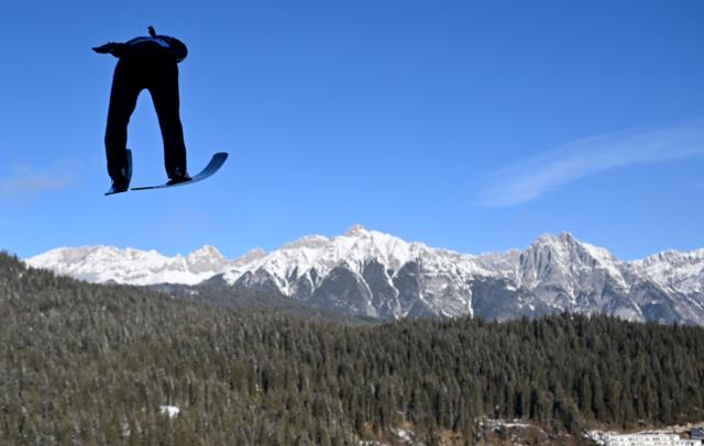 Germany's Nathalie Armbruster competes during the Women's Individual Compact 5km event at the FIS Ski Nordic Combined World Cup, on January 31, 2026 in Seefeld, Austria. (Photo by BARBARA GINDL / APA / AFP) / Austria OUT