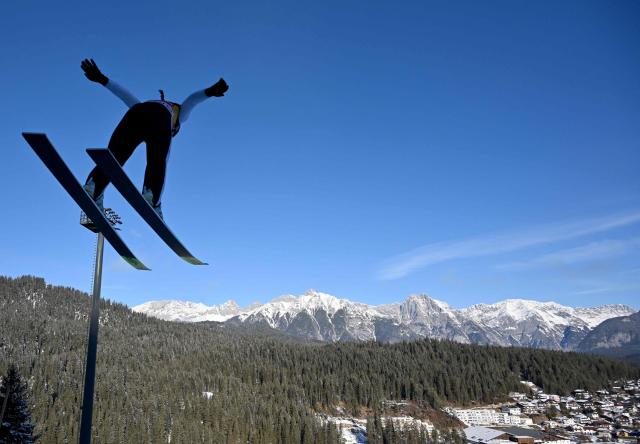 Norway's Ida Marie Hagen competes during the Women's Individual Compact 5km event at the FIS Ski Nordic Combined World Cup, on January 31, 2026 in Seefeld, Austria. (Photo by BARBARA GINDL / APA / AFP) / Austria OUT