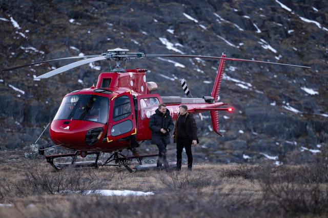 Denmark's Defense Minister Troels Lund Poulsen arrive for a visit at the army contribution in Nuuk, Greenland, on January 31, 2026. (Photo by Christian Klindt Soelbeck / Ritzau Scanpix / AFP) / Denmark OUT