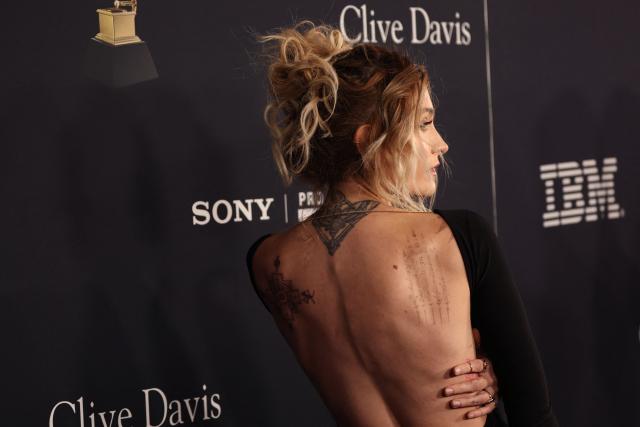 US singer and actress Paris Jackson attends the Recording Academy and Clive Davis' Salute To Industry Icons pre-Grammy gala at the Beverly Hilton hotel in Beverly Hills, California on January 31, 2026. (Photo by Patrick T. Fallon / AFP)