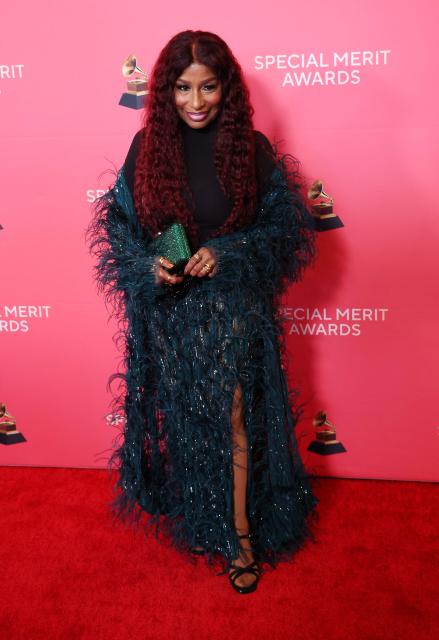 US singer Chaka Khan attends the 2026 Recording Academy's Special Merit Awards held at the Wilshire Ebell Theatre in Los Angeles, on January 31, 2026. (Photo by Michael Tran / AFP)