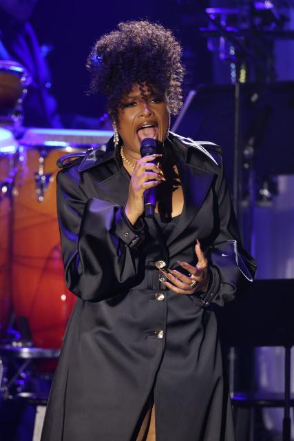US singer–songwriter Jennifer Hudson performs onstage during the Recording Academy and Clive Davis' Salute To Industry Icons pre-Grammy gala at the Beverly Hilton hotel in Beverly Hills, California on January 31, 2026. (Photo by Patrick T. Fallon / AFP)