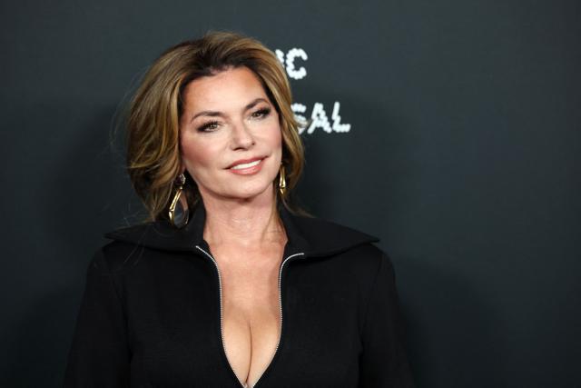 Canadian singer-songwriter Shania Twain attends Universal Music Group's Grammy after party at Nya Studios West in Los Angeles on February 1, 2026. (Photo by Michael Tran / AFP)