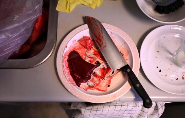 A photo taken on February 1, 2026 shows a plate with seal liver at the home of Camilla Olsen at the settlement Sarfannguit, near Sisimiut, Greenland. Sarfannguit is a settlement in central-western Greenland, is located within the Aasivissuit  Nipisat UNESCO World Heritage Site, and was inscribed on the World Heritage List in 2018 for its outstanding archeological sites representing the human occupation of Greenland for over 4,000 years. Currently, approximately 50 residents live there.

Search for all these reportage images using: GREENLAND - DENMARK - HUNTING - SEALING. (Photo by Ina FASSBENDER / AFP)
