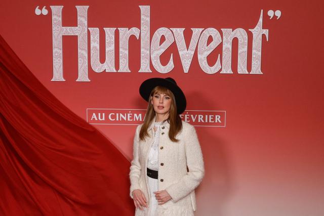 French actress Frederique Bel poses during a photocall before the screening of the movie 'Wuthering Heights' at the Grand Rex theater in Paris on February 2, 2026. (Photo by GEOFFROY VAN DER HASSELT / AFP)