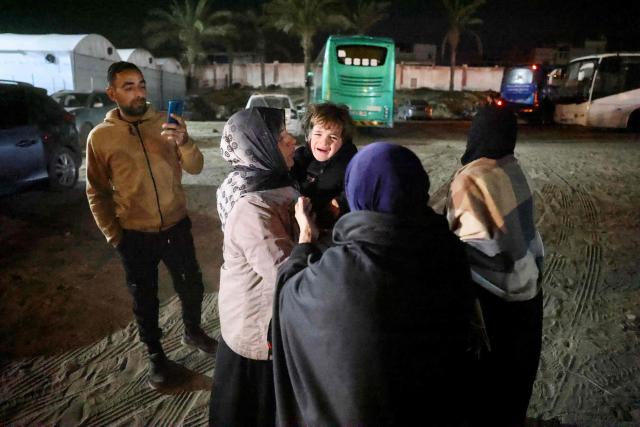 Palestinians coming from the Rafah crossing from Egypt arrive at Nasser Hospital in Khan Yunis in the southern Gaza Strip on February 2, 2026. Sick and wounded Gazans began crossing into Egypt to seek medical treatment after Israel permitted a limited reopening of the Palestinian territory's Rafah border post. Around 150 people were due to leave the territory, and 50 to enter it, according to Egyptian officials, more than 20 months after Israeli forces fighting in Gaza closed the crossing. (Photo by Bashar Taleb / AFP)