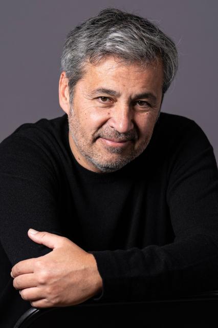 French former journalist Olivier Galzi, candidate in the Avignon upcoming municipal elections poses during a photo session in Avignon on February 2, 2026. (Photo by Miguel MEDINA / AFP)