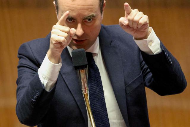 France's Prime Minister Sebastien Lecornu speaks during a session of questions to the Government at The National Assembly, French Parliament lower house, in Paris on February 3, 2026. (Photo by Ludovic MARIN / AFP)