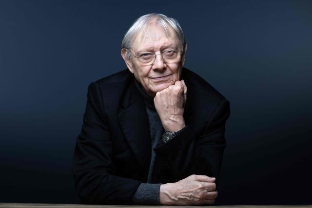 Italian comic artist and author Milo Manara poses during a photo session in Paris, on February 2, 2026. (Photo by Joel Saget / AFP)