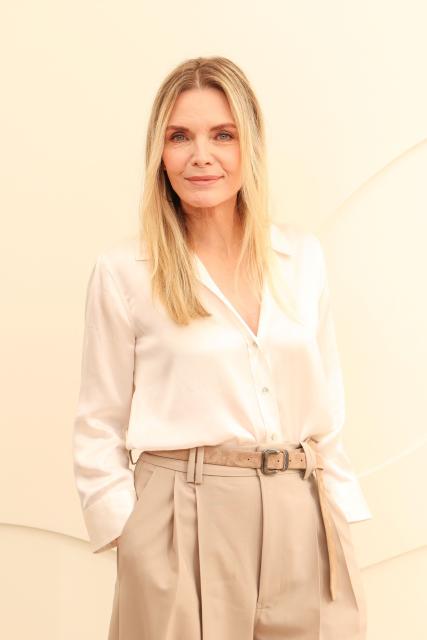 US actress Michelle Pfeiffer attends the Apple TV+ Press Day in Santa Monica, California, on February 3, 2026. (Photo by VALERIE MACON / AFP)