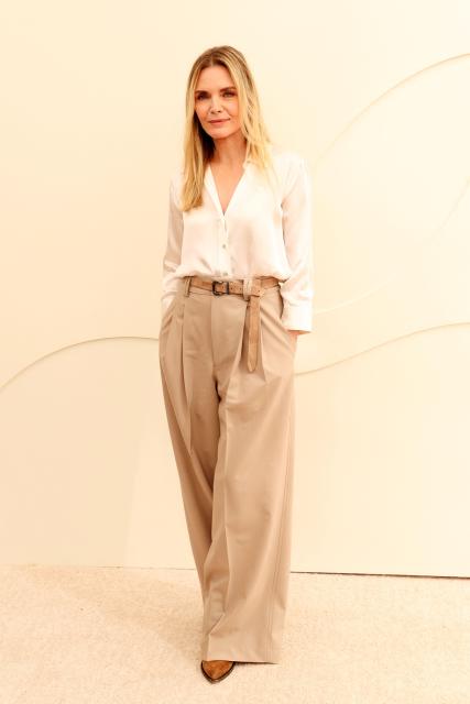 US actress Michelle Pfeiffer attends the Apple TV+ Press Day in Santa Monica, California, on February 3, 2026. (Photo by VALERIE MACON / AFP)