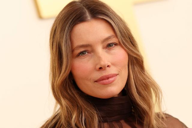 US actress Jessica Biel attends the Apple TV Press Day in Santa Monica, California, on February 3, 2026. (Photo by VALERIE MACON / AFP)