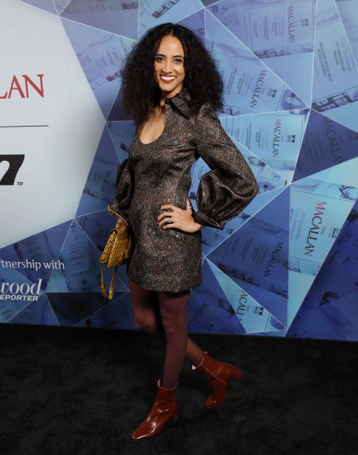 US actress Alexandra Metz attends The Hollywood Reporter x The Macallan’s event at the Macallan Villa in Los Angeles, on February 3, 2026. (Photo by Michael Tran / AFP)
