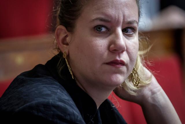 President of La France Insoumise - Nouveau Front Populaire parliamentary group Mathilde Panot attends a session of questions to the government at the National Assembly, French Parliament's lower house, in Paris on February 4, 2026. (Photo by STEPHANE DE SAKUTIN / AFP)