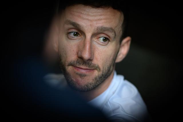 Tour of Oman cycling race two-time title holder UAE British cyclist Adam Yates poses two days prior to take the start of the 2026 Tour of Oman, in Muscat on February 5, 2026. (Photo by Loic VENANCE / AFP)