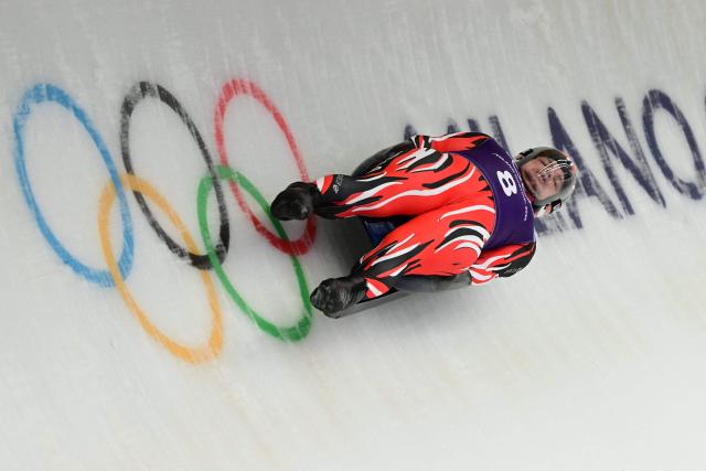Austria's Wolfgang Kindl takes part in the luge men's singles training session at Cortina Sliding Centre during the Milano Cortina 2026 Winter Olympic Games in Cortina d'Ampezzo on February 5, 2026. (Photo by Stefano RELLANDINI / AFP)
