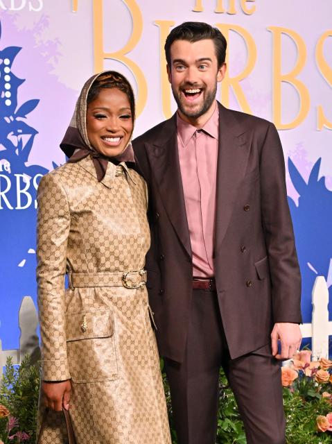 US actress Keke Palmer and English actor Jack Whitehall attend the premiere screening for Peacock's mystery comedy series "The 'Burbs" at Universal Studios Lot in Universal City, California on February 5, 2026. (Photo by AFP)