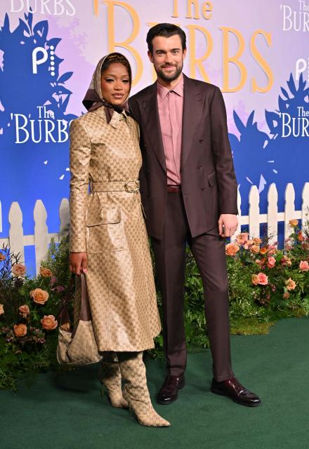 US actress Keke Palmer and English actor Jack Whitehall attend the premiere screening for Peacock's mystery comedy series "The 'Burbs" at Universal Studios Lot in Universal City, California on February 5, 2026. (Photo by AFP)