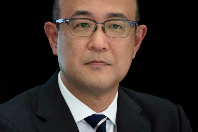 Kenta Kon, Operating Officer and CEO-designate of Toyota Motors attends a press conference in Tokyo on February 6, 2026. Toyota has named a new CEO to "accelerate" decision-making, the Japanese auto giant said on February 6 as it hiked its profit and sales forecasts for the current fiscal year despite the impact of US tariffs. (Photo by Yuichi YAMAZAKI / AFP)